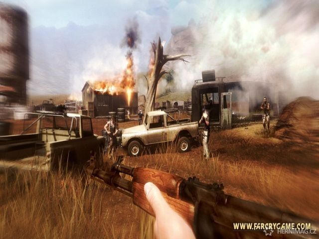 Far Cry 2-Scéna před výbuchem