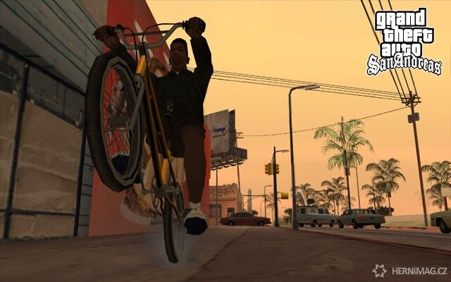 GTA San Andreas – jízda na kole