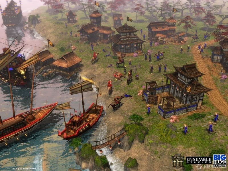 Vylodění v přístavu – Age of Empires III: The Asian Dynasties