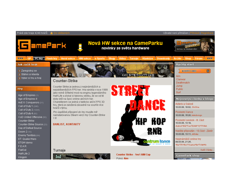 Gamepark.cz – Counter Strike
