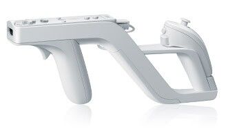 Speciální ovladač Wii Zapper – zdroj: www.nintendo.co.uk