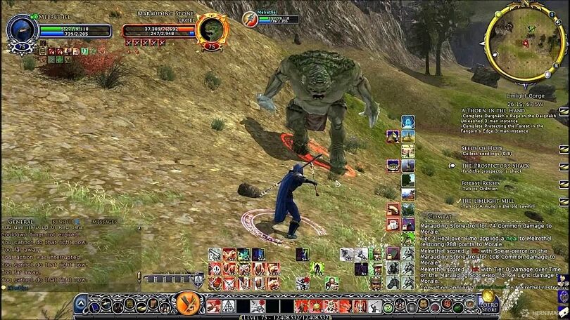 Lord of the Rings Online měl již v době vydání mnohem lepší grafiku, než World of Warcraft. Hráčům se však z Azerothu odejít nechtělo.