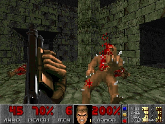 Díky podobným momentům lze DOOM z roku 1993 vnímat jako zástupce herních hororů.