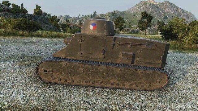 Neobvyklý vzhled tanku – přivítejte československou Kolouhousenku.
