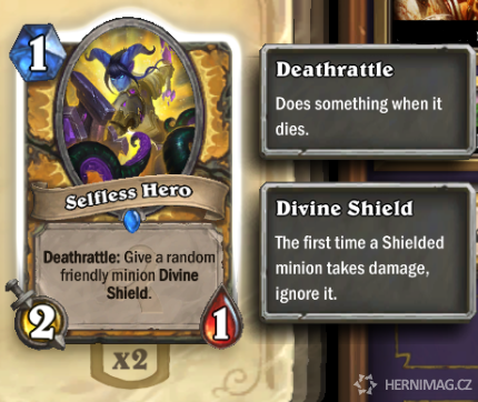 Deathrattle a zároveň Divine Shield