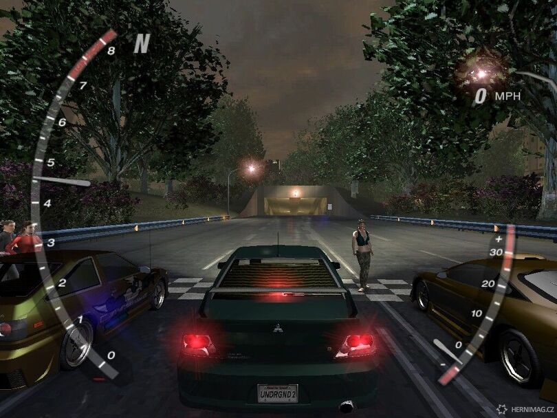 Ukázka závodu typu Drag, zdroj: mobygames.com