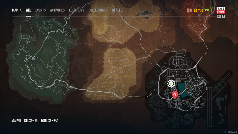 Screenshot zachycuje pouze zanedbatelnou část mapy.